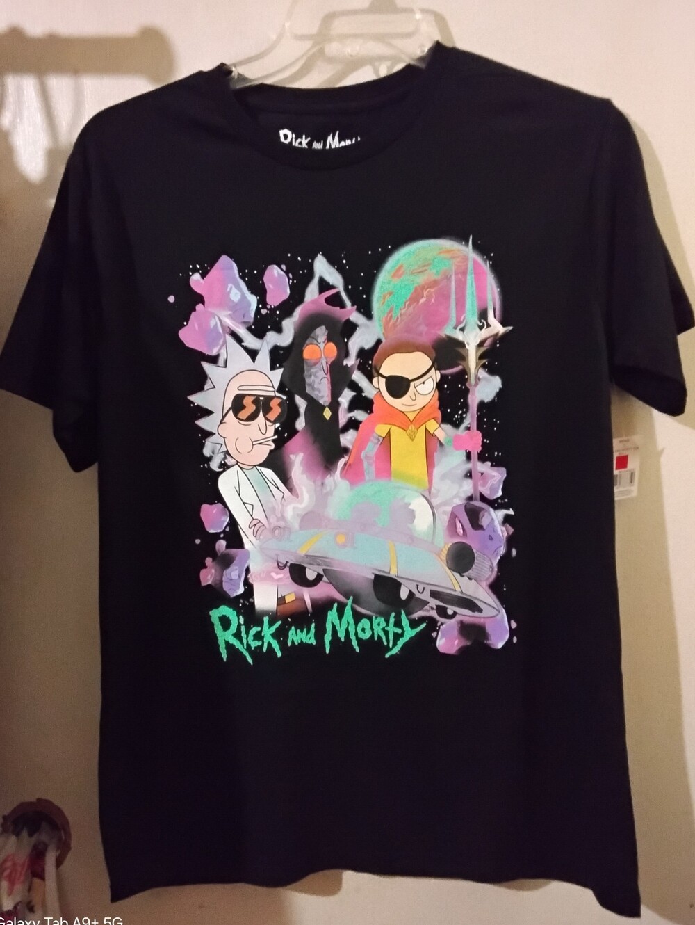 Rick and Morty Season 9 Mens Lg Black Graphic Tee